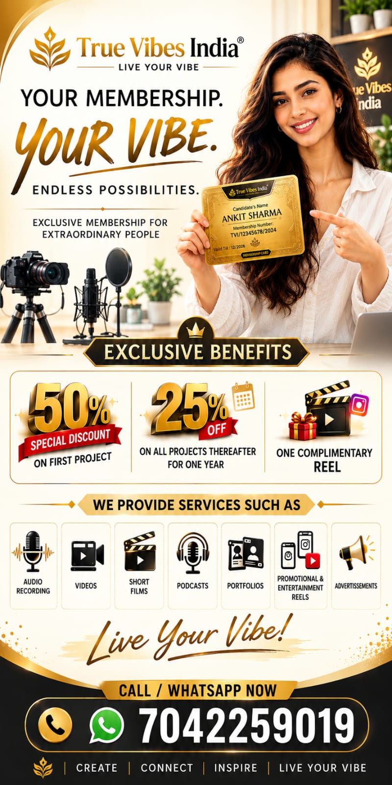 True Vibes India exclusive creative membership